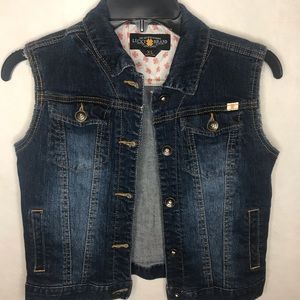 Lucky Brand Jean vest XL
